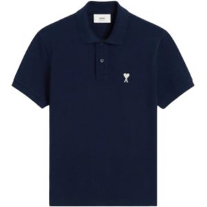 Ami Paris, Heren, Tops, Blauw, Maat: M Katoen,