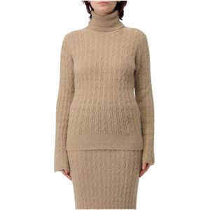 Liu Jo, Dames, Truien, Beige, Maat: XS Acryl,