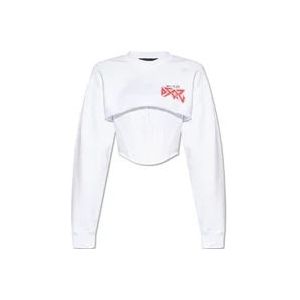 Dsquared2 Korset sweatshirt , White , Dames , Maat: L