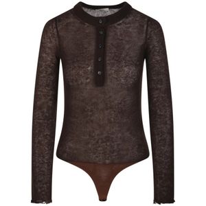 Haikure, Dames, Tops, Bruin, Maat: L Viscose,