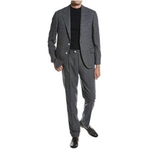 Brunello Cucinelli, Heren, Pakken, Blauw, Maat: XL