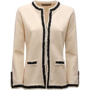 D.Exterior, Dames, Jassen, Wit, Maat: S Wol,