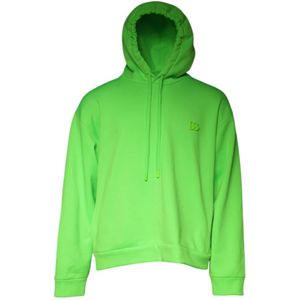 Dolce & Gabbana - Pullover Hooded Sweatshirt - Groen - 100% Polyester
