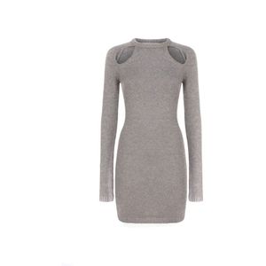 Chiara Ferragni Collection - Gebreide Jurk voor Overdag - Grijs