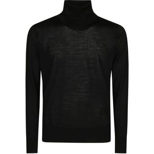 Hindustrie, Heren, Truien, Zwart, Maat: M Wol,