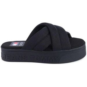 Tommy Hilfiger - Dames Sandalen - Zwart - Polyester