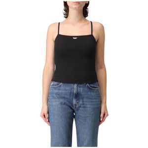 Diesel, Dames, Tops, Zwart, Maat: M