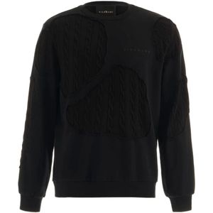 John Richmond, Heren, Sweatshirts & Hoodies, Zwart, Maat: S Katoen,