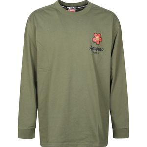 Kenzo, Heren, Tops, Groen, Maat: S