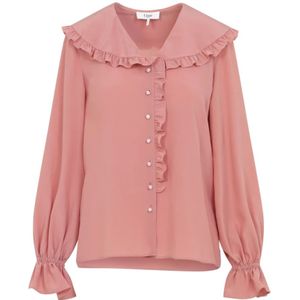 Chloé, Dames, Blouses & Shirts, Roze, Maat: 2XS Zijde,