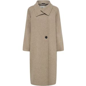 InWear - Thora - Tussenmantel - Beige - Klassieke Mantel