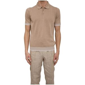 Peserico, Heren, Tops, Beige, Maat: L Katoen,