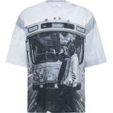 Carlo Colucci - Oversize T-Shirt - Veelkleurig - Impression of Carlo - Katoen