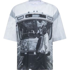 Carlo Colucci - Oversize T-Shirt - Veelkleurig - Impression of Carlo - Katoen