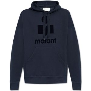 Isabel Marant, Heren, Sweatshirts & Hoodies, Blauw, Maat: M Katoen,