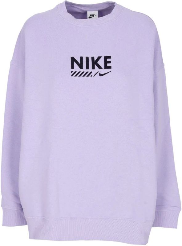 Nike, Dames, Sweatshirts & Hoodies, Paars, Maat: M Fleece,
