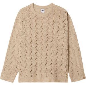 Obey, Heren, Truien, Beige, Maat: S Nylon,