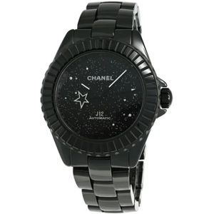 Chanel Vintage, Heren, Pre-owned, Zwart, Maat: ONE Size Linnen,