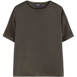 Max Mara, Heren, Tops, Bruin, Maat: XS Viscose,
