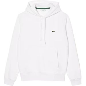 Lacoste, Heren, Sweatshirts & Hoodies, Wit, Maat: L Fleece,