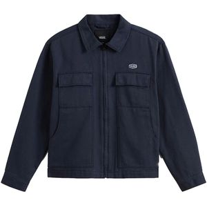 Vans, Heren, Jassen, Blauw, Maat: M Katoen,