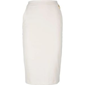 Elisabetta Franchi, Dames, Rokken, Beige, Maat: XS Poliester,