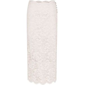 Rabanne, Dames, Rokken, Wit, Maat: S Polyamide,