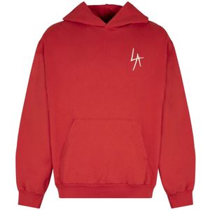 Local Authority, Heren, Sweatshirts & Hoodies, Rood, Maat: M Katoen,