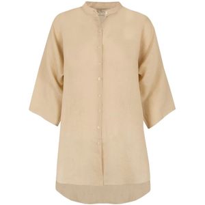 Cortana, Dames, Blouses & Shirts, Beige, Maat: XS