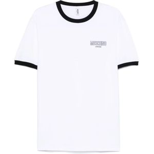 Moschino, Heren, Tops, Wit, Maat: L
