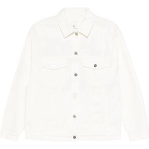 Anine Bing, Dames, Jassen, Wit, Maat: S Denim,