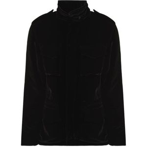 Aspesi, Dames, Jassen, Zwart, Maat: S Poliester,