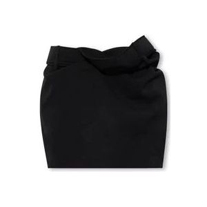 Jacquemus Bahia asymmetrische rok , Black , Dames , Maat: S