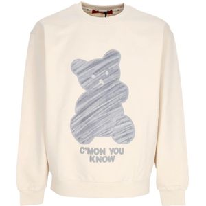 Acupuncture, Heren, Sweatshirts & Hoodies, Beige, Maat: L Katoen,