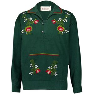 Baziszt, Heren, Tops, Groen, Maat: M Katoen,