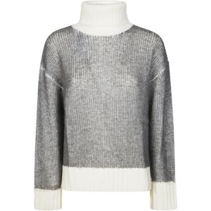 Sun68, Dames, Truien, Grijs, Maat: S