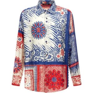 Roberto Cavalli, Heren, Overhemden, Veelkleurig, Maat: S
