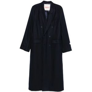 Fiorucci, Dames, Mantels, Blauw, Maat: XS Wol,