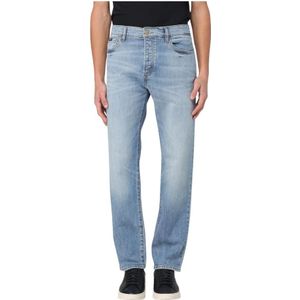 Hugo, Heren, Jeans, Blauw, Maat: W33 Katoen,