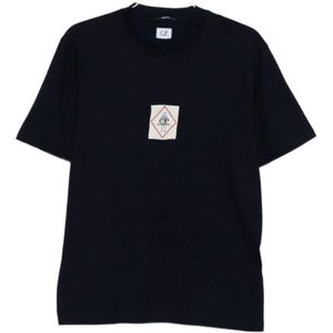 C.p. Company, Heren, Tops, Blauw, Maat: L Jersey,