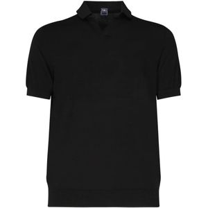 Fedeli, Heren, Tops, Zwart, Maat: XL Katoen,