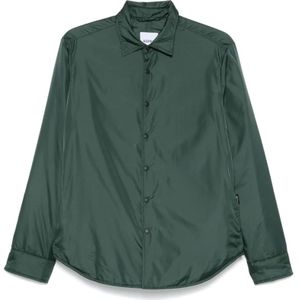 Aspesi, Heren, Overhemden, Groen, Maat: M Zijde,