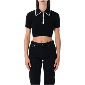 Amiri, Dames, Tops, Zwart, Maat: S