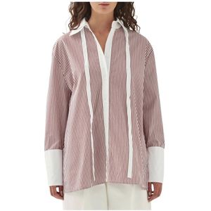 Alohas, Dames, Blouses & Shirts, Rood, Maat: XS Katoen,