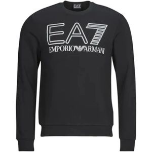 Emporio Armani Ea7, Heren, Sweatshirts & Hoodies, Zwart, Maat: 3XL