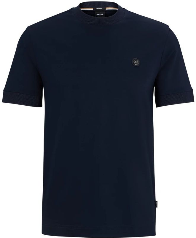 Hugo Boss - C-Taut 01 - T-shirt - Blauw - 100% Katoen