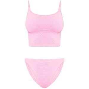 Hunza G, Dames, Badkleding, Roze, Maat: ONE Size Tweed,