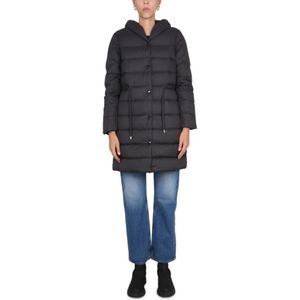 Woolrich, Dames, Mantels, Zwart, Maat: S Wol,