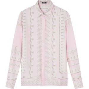 Versace, Dames, Blouses & Shirts, Roze, Maat: XS