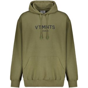 Vetements, Heren, Sweatshirts & Hoodies, Groen, Maat: XS Katoen,